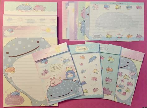 2022 Jinbesan And The Sea Rabbit 20 Piece Letter And Memo Set Kawaii