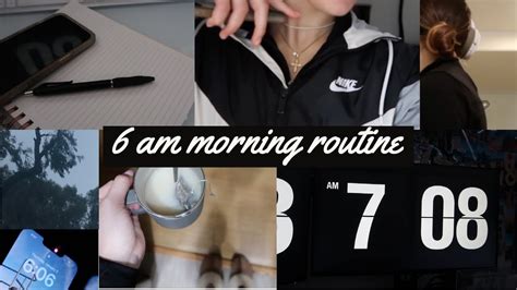 6am Morning Routine Productivity Working Out Realistic Youtube