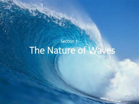 unit  waves science characteristics  waved