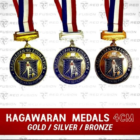 Kagawaran Medals Gold Silver Bronze 4cm Shopee Philippines