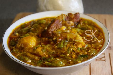 Banku And Okro Stew