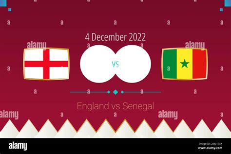 England Vs Senegal Football Match In Round Of 16 International Soccer