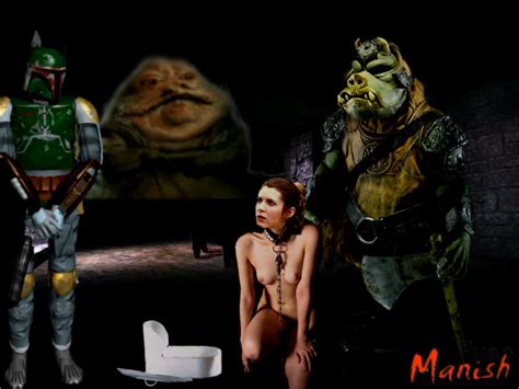 Post Boba Fett Carrie Fisher Fakes Gamorrean Hutt Jabba The