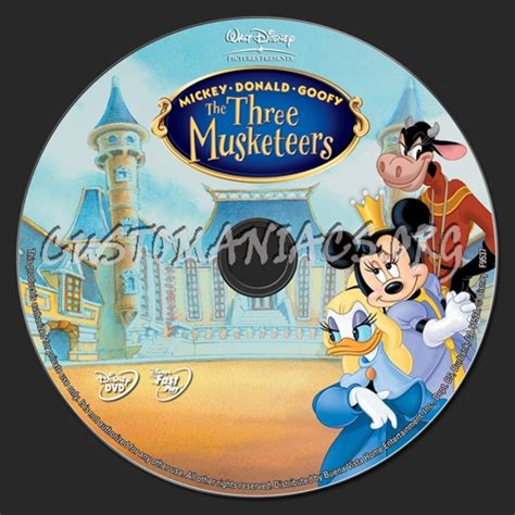 Mickey, Donald, Goofy: The Three Musketeers dvd label - DVD Covers ...