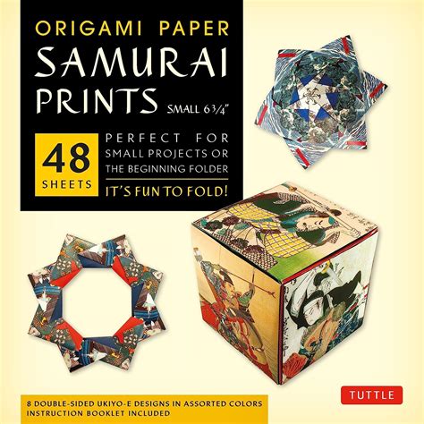 Amazon Origami Paper Samurai Prints Small 6 3 4 48 Sheets