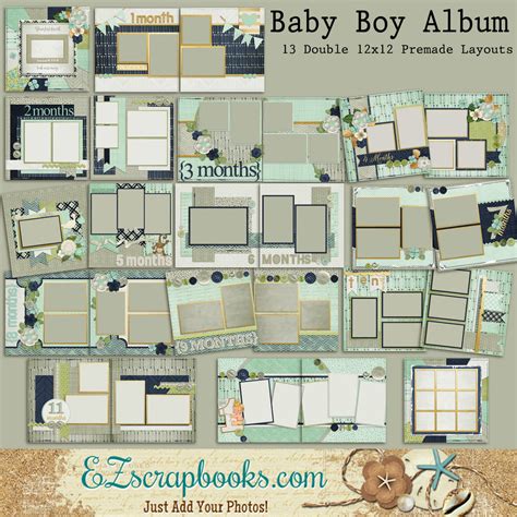 Baby Boy Album - 1043 – EZscrapbooks