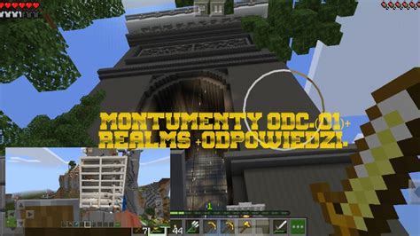 MINECRAFT 01 MONTUMENTY CO SIĘ DZIEJE W REALMS ODPOWIEDŹ WIDZOM I