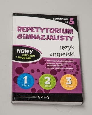 Repetytorium Gimnazjalisty J Zyk Angielski Oficjalne