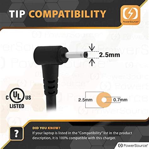 Powersource Ul Listed W Ft Extra Long Ac Adapter For Samsung