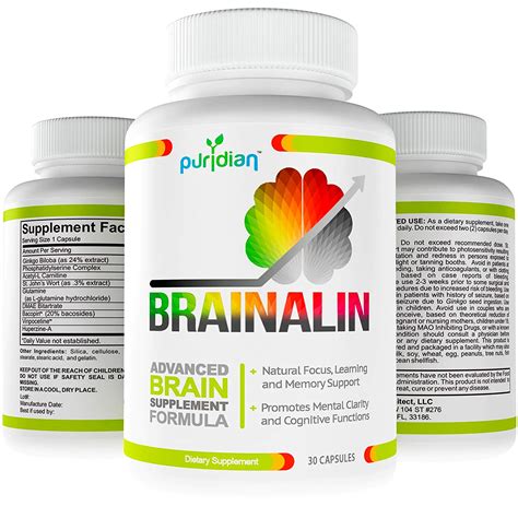 Buy Puridian As Para El Cerebro Suplemento Nootropico Natural CADA