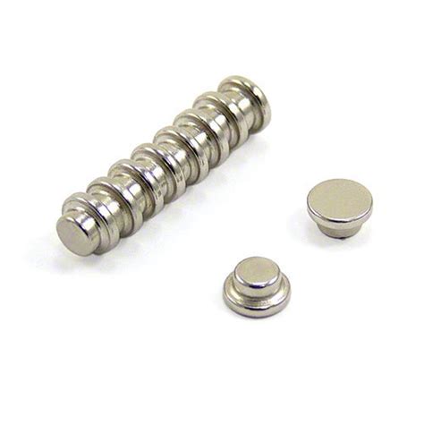 10 Mm Durchmesser X 5 Mm Dick N42 Neodym Top Hat Magnet 1 3 Kg Zug