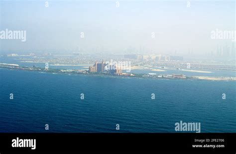 Dubai The Palm Island Atlantis Hotel aerial view photography. Dubai ...