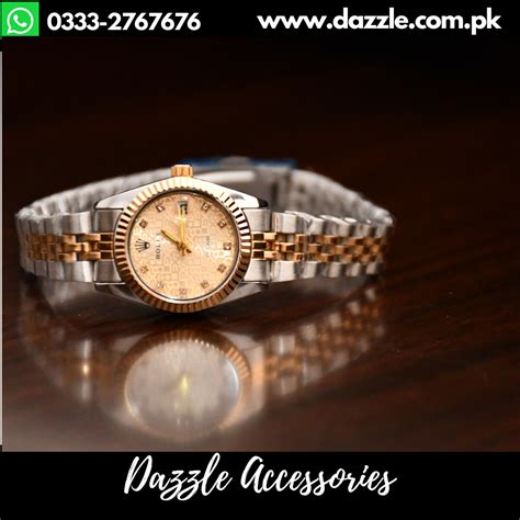 Two Tone Branded Ladies Watch - Dazzle Accessories