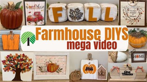 Dollar Tree Fall Diys Fall Diy Mega Video High End Home Decor