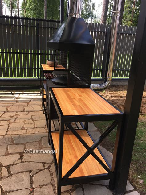 Мангал купить в СПб. | Bbq grill design, Outdoor wood burner, Backyard ...