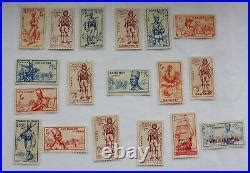 Lot De Timbres Anciens Colonies Francaise Serie Defense De Lempire