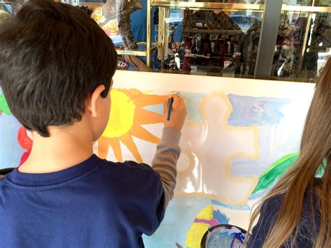 AUTISM SPEAKS Mural#3. Community Mural. Mural on Canvas.Delray Beach