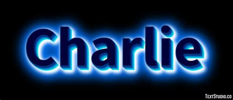 Charlie Text Effect and Logo Design Name