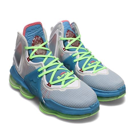 NIKE LEBRON XIX DUTCH BLUE POMEGRANATE LIME GLOW WHITE 21HO I