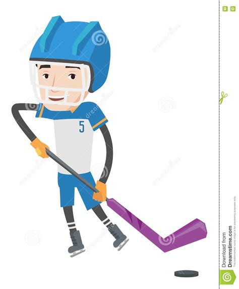 Eis Hockey Spieler Vektor Illustration Vektor Abbildung Illustration