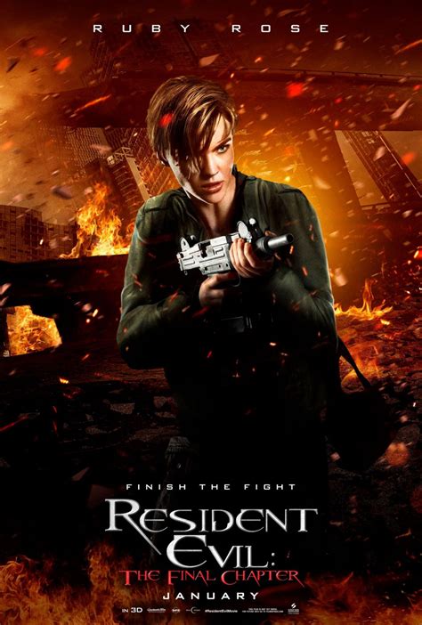 Resident Evil El Capítulo Final Nuevos Y Minimalistas Pósters De