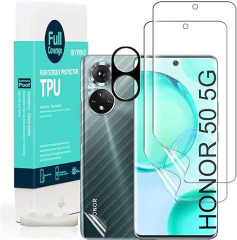 Ibywind Screen Protector for Honor 50 5G 6.57",[Pack of 2],[Camera Lens ...