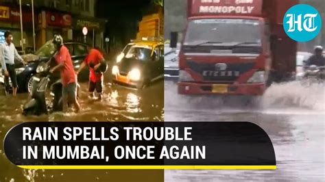 Mumbai Rain Waterlogging Traffic Snarls Wreak Havoc Orange Yellow