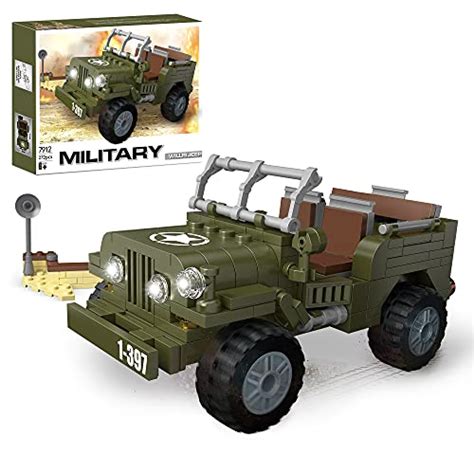 Military Vehicle Building Sets Army Truck Building Kit WWII Building