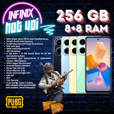 INFINIX Hot i gb Ram gb Sanal Ram gb Hafıza Gold Nfc Mevcut TÜRKİYE GARANTİLİ