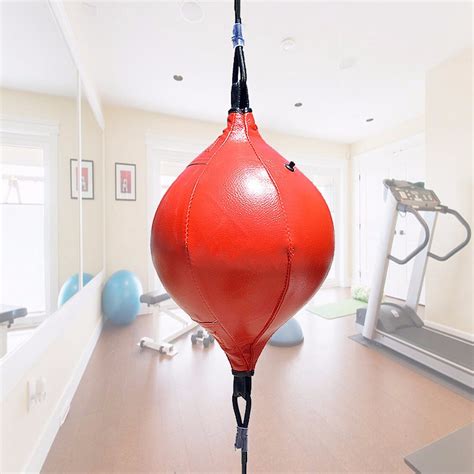 Double End Muay Thai Boxing Punching Bag Speed Ball Pu Leather Punch