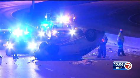 Driver Killed After Crashing Into I 195 Median In Miami Wsvn 7news