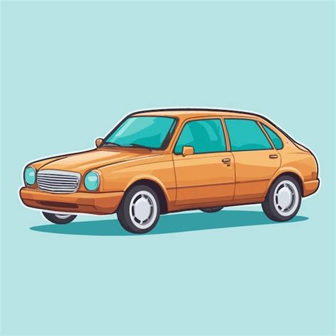 Premium Vector Sedan Car Clip Art Vector On A White Background