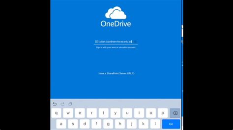 Set Up OneDrive YouTube