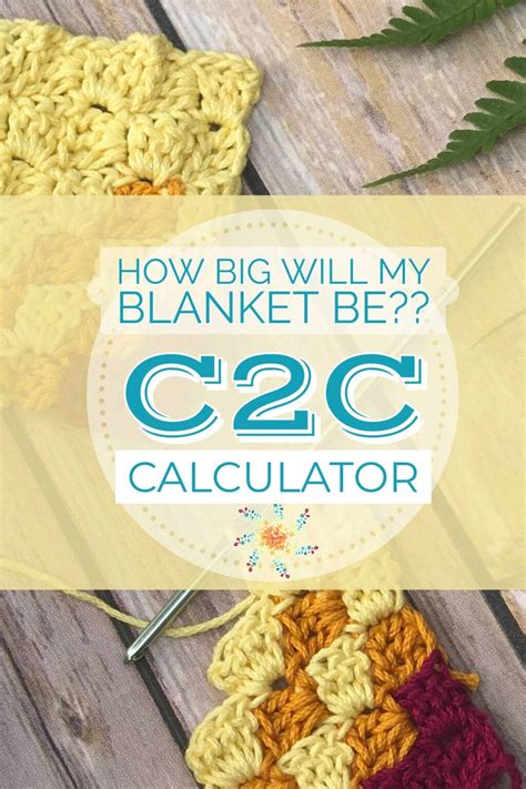 C2C Blanket Size Calculator will make you a C2C pro! - Stardust Gold Crochet