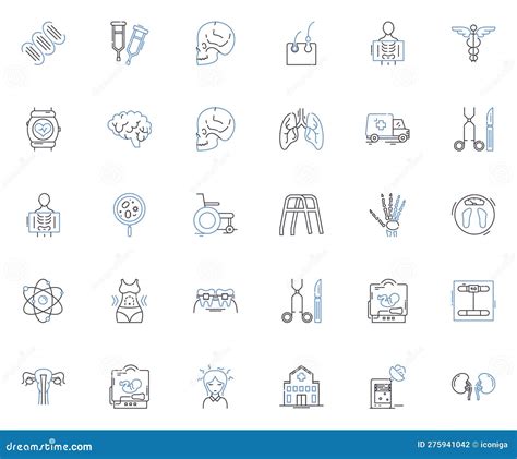 Hypnotherapy Line Icons Signs Vector Set Outline Illustration