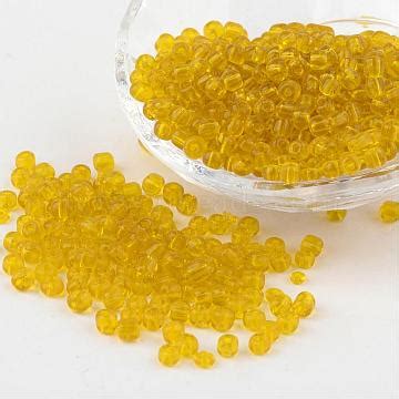 Mm Jaune Verre Perles X Seed A Mm Perles De Rocaille En