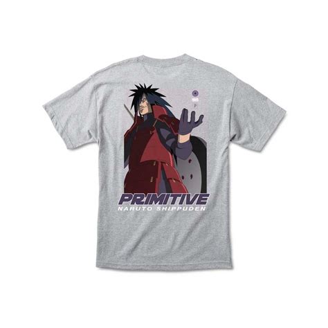 Primitive X Naruto Madara Uchiha Tee Athletic Heather Boarders