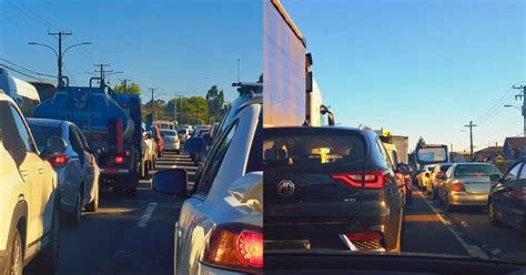 Las vías están colapsadas Se agrava la congestión vehicular en la