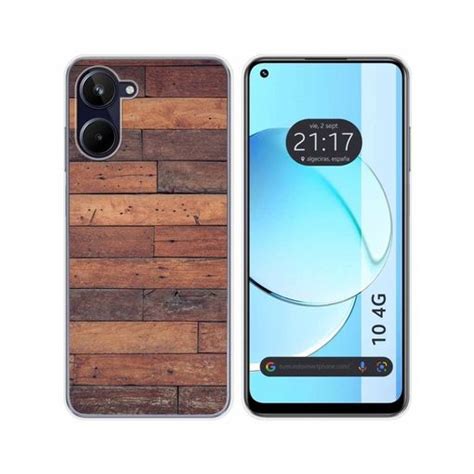 Funda Silicona Realme 10 4g Diseño Madera 03 Dibujos con Ofertas en