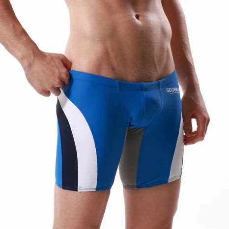 Low Rise Sexy Men Beach Shorts Swim Short Swimwear Swimming Suit Board Surf Bikini Long Boxer