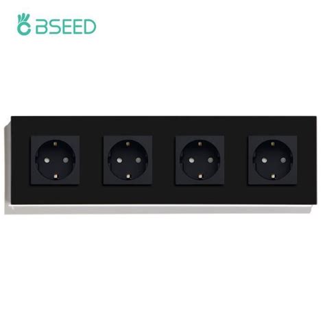 Bseed Prise En Verre Ue Simple Avec Prises Murales Usb Doubles Prises