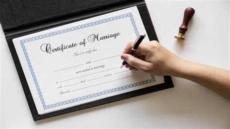 Certificate of Marriage - Stars Fact