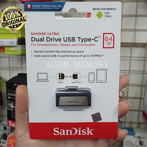 Jual Flashdisk Otg Type C Sandisk Gb Shopee Indonesia