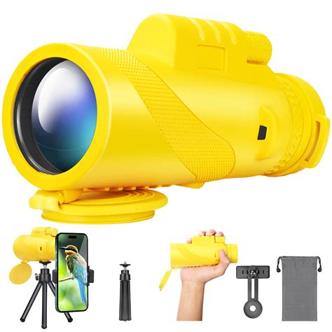 Monocular For Adults High Powered Monocular Telescope For Smartphone With 360