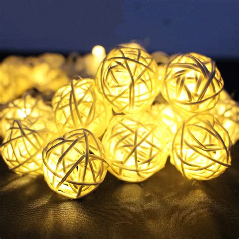 Modes M Led Color Lantern Rattan Ball Fairy Led String Light