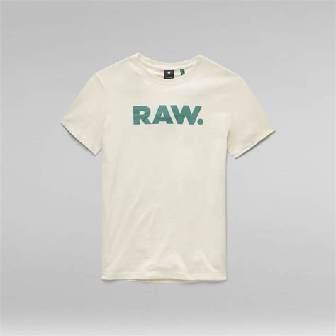 RAW Slim T Shirt Beige G Star RAW