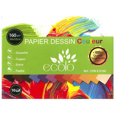 Papier Dessin Couleur Ecolo Feuilles R F Con E Sadik