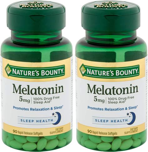 Amazon.com: Nature Made Melatonin 5mg Extra Strength Tablets, 100% Drug ...
