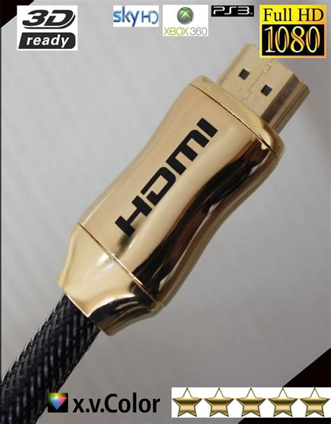 1m Premium 4k Hdmi Cable 2 0 High Speed Gold Plated Braided Lead 2160p