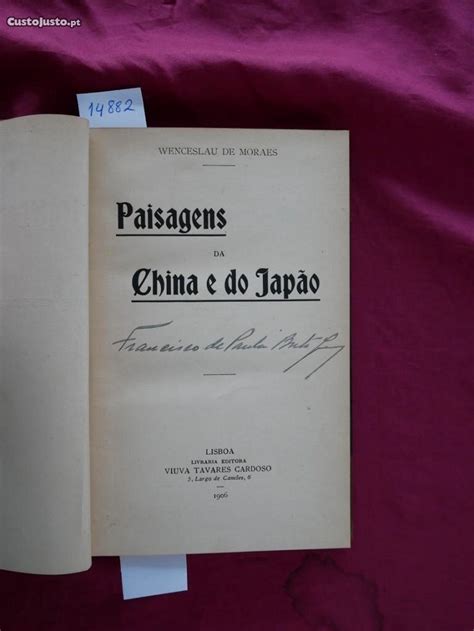 Paisagens Da China E Do Japão Wenceslau De Moraes Livros à Venda